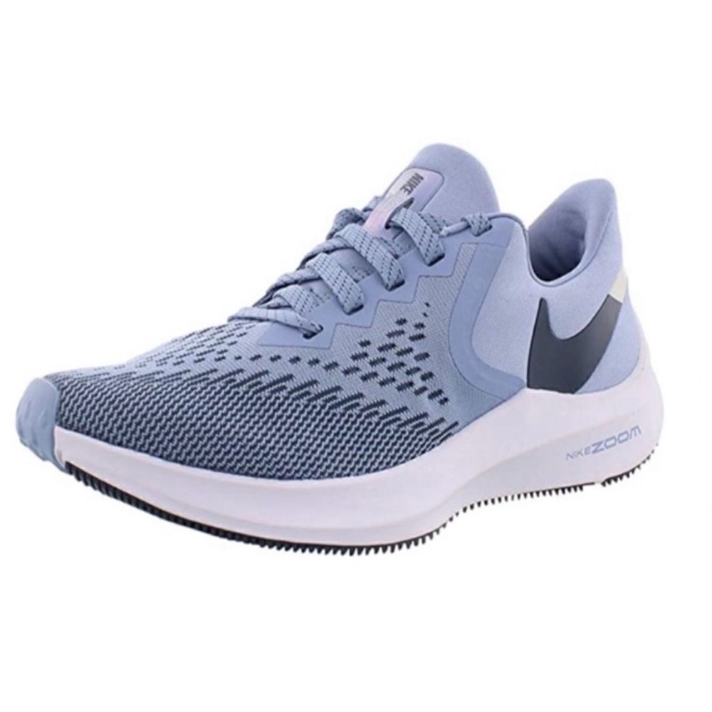 Nike Women's Light Blue and White Running Shoes